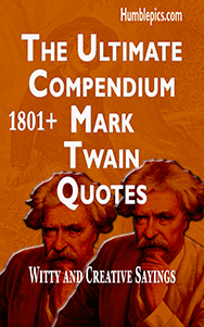 1801+ Mark Twain quotes The ultimate compendium eBook Cover